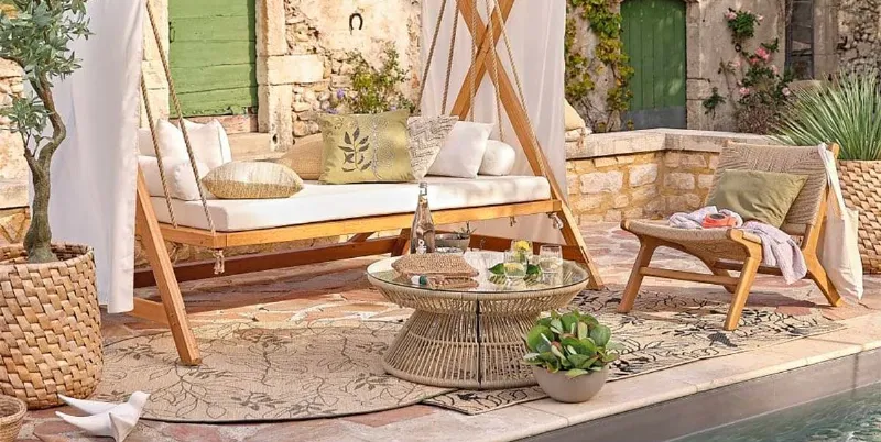 El marrón en la decoración de exteriores: cómo utilizar esta tonalidad en la terraza o jardín