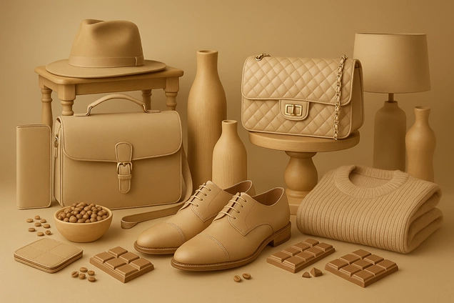 Productos de color marron